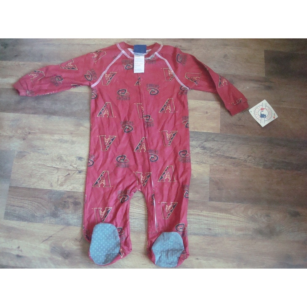 DIAMONDBACKS 24M    Infant/Toddler  Coverall Zip‎ Up Sleeper ROMPER 1Z